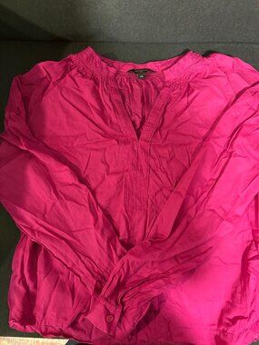 Banana Republic fuchsia pink blouse